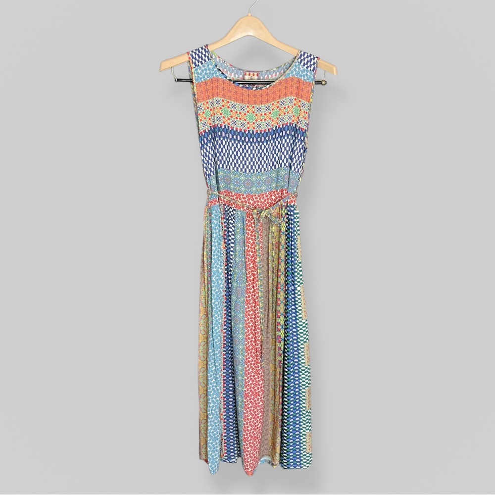 Johnny Was Size XS Bellini Maxi Dress Boho Cottagecore Prairie Patchwork Country